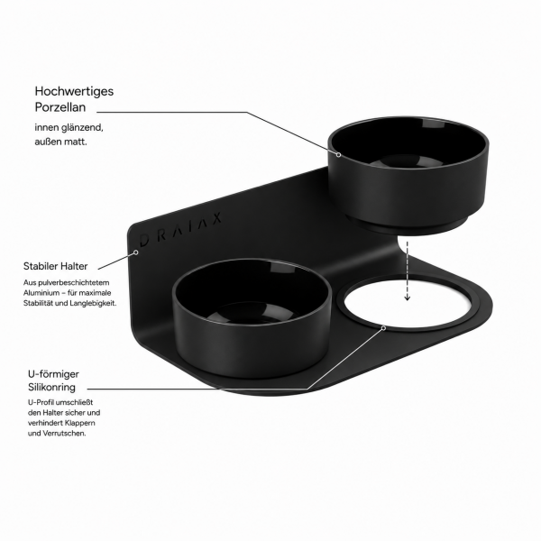 ElegantFeed in Muro black Silikonring