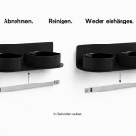 ElegantFeed in Muro black abnehmen reinigen einh&auml;ngen