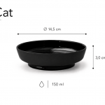 ElegantFeed Bowl Black Cat-Dimensions_01 2