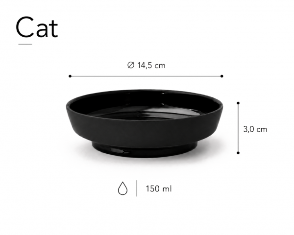 ElegantFeed Bowl Black Cat-Dimensions_01 2