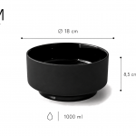ElegantFeed Bowl Black M-Dimensions_01
