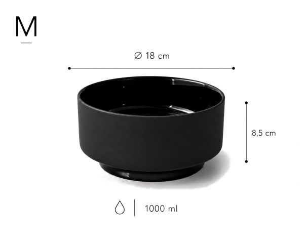 ElegantFeed Bowl Black M-Dimensions_01