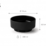 ElegantFeed Bowl Black S-Dimensions_01