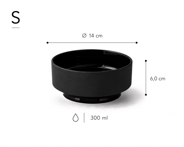 ElegantFeed Bowl Black S-Dimensions_01